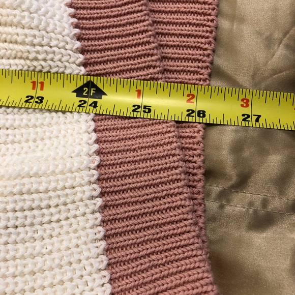 Vicolo Pastel Pink and White Cardigan size XL - Picture 5 of 10